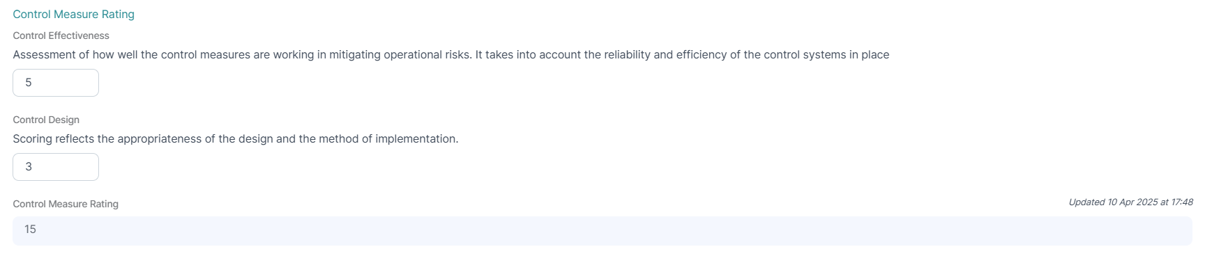 Automations - Calculated Fields Preview Control Score