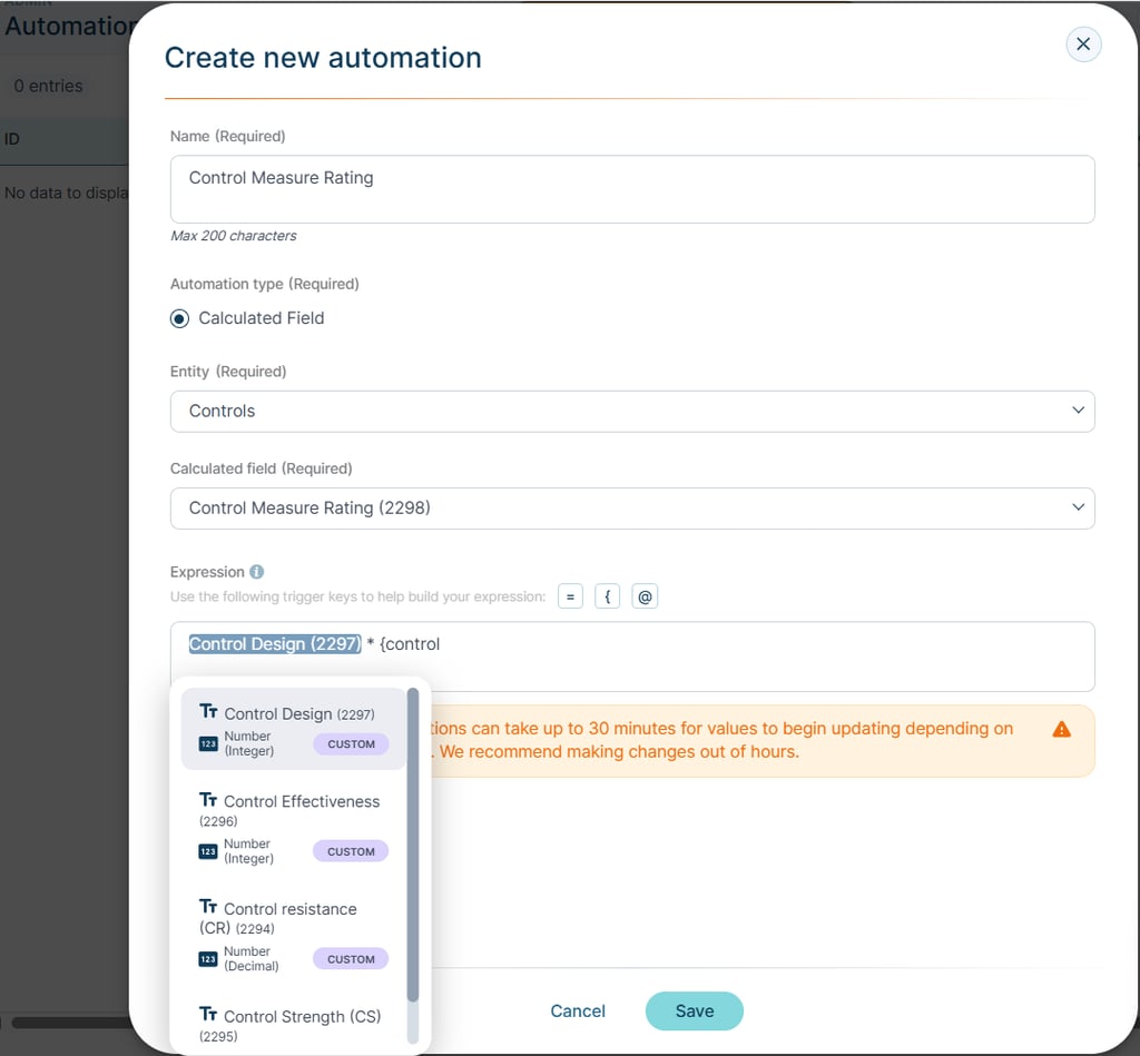 Automations - Calculated Fields