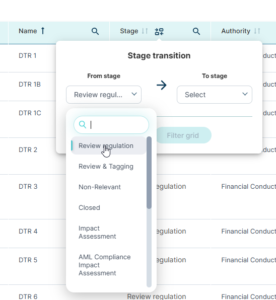 Regulatory Updates - Bulk Transition Requirement Updates