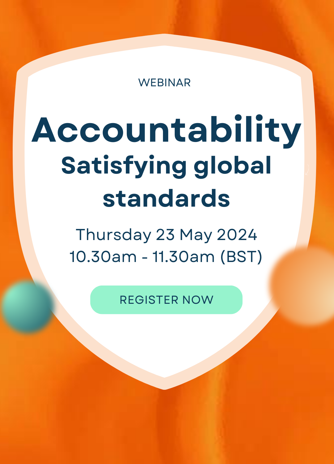 Accountability: Satisfying global standards banner
