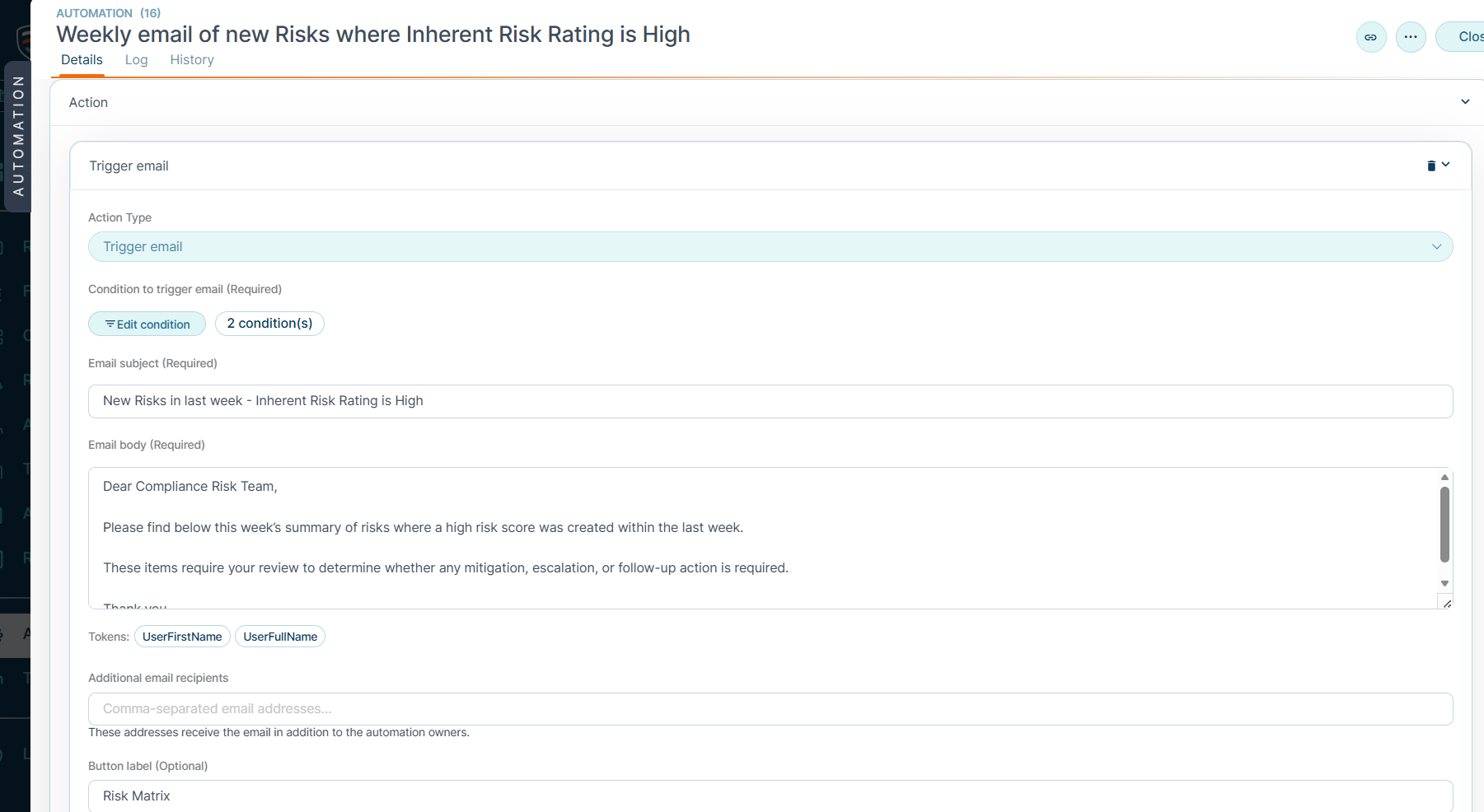 Ruleguard - Scheduled Email Alerts