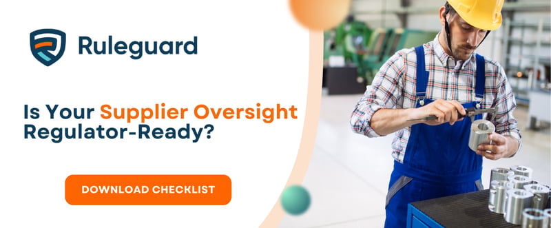 Webinar Checklist - Supplier Oversight